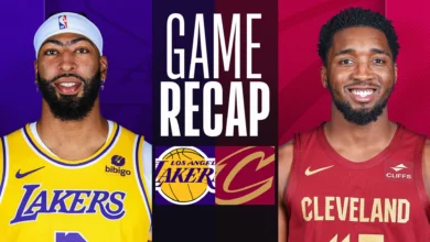 lakers vs cleveland cavaliers match player stats