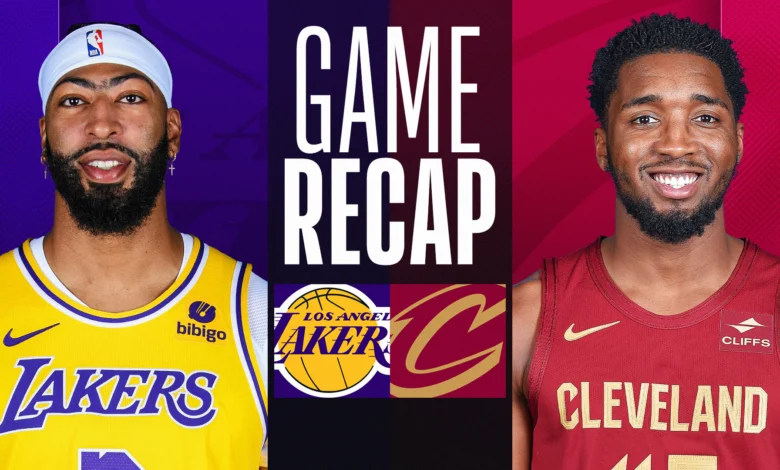 lakers vs cleveland cavaliers match player stats