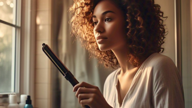 how to curl hair with flat iron